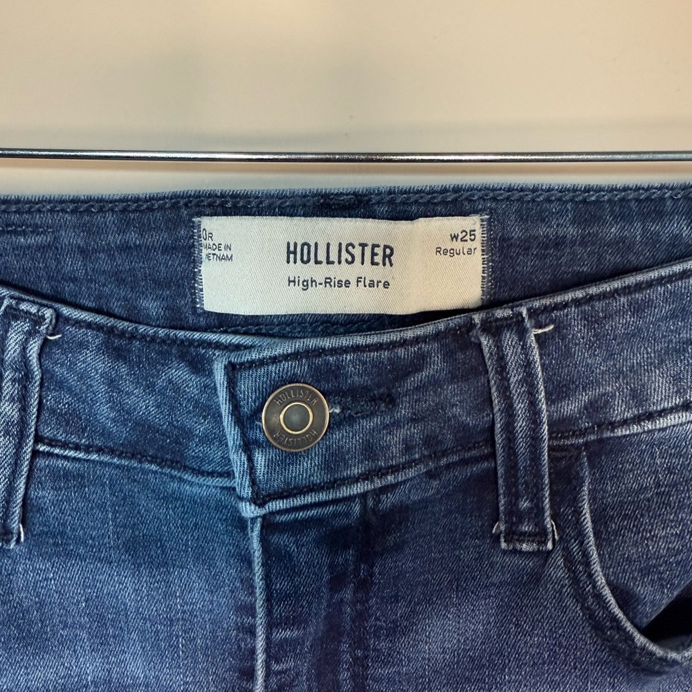 Hollister Dark Blue Flare Jeans - Picture 2 of 3